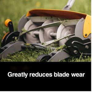 Manual Push Lawn Mower with 5 Adjustable Cutting Heights – 18 Inch Reel Mower