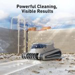 Smart Robotic Pool Cleaner Removing Leaves and Debris from Swimming Pool